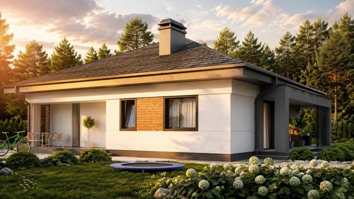 Фотография проекта дома «Дом 86-2» площадью 86 м²