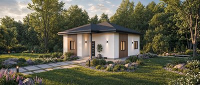 Проект одноэтажного дома 82 м²