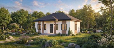 Проект одноэтажного дома 85 м²
