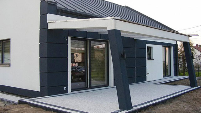 Проект современного дома «Дом 86» площадью 86 м² от строительной компании ИЗБА.