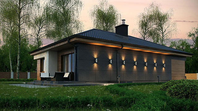 Экстерьер проекта дома «Дом 99» площадью 99 м².