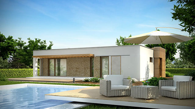 Проект дома «Дом 99-2» площадью 99 м²