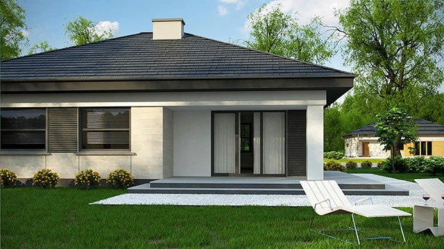 Фотография проекта современного дома «Дом 100» площадью 100 м² от строительной компании ИЗБА.