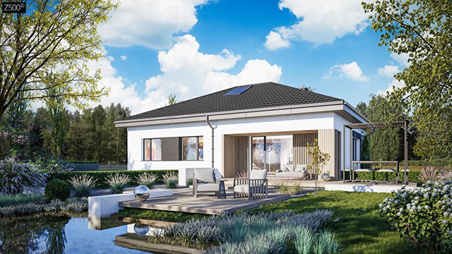 Визуализация проекта дома «Дом 101-2» площадью 101 м²