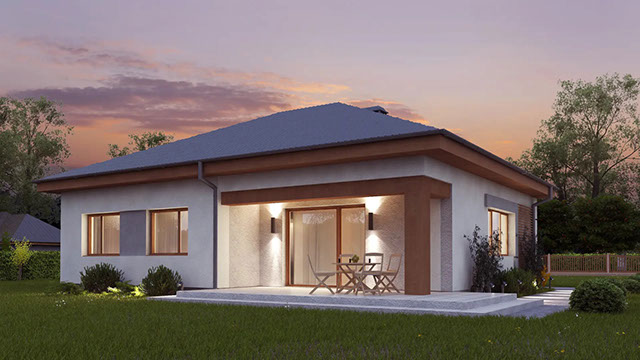 Фотография проекта дома «Дом 101-2» площадью 101 м² от строительной компании ИЗБА