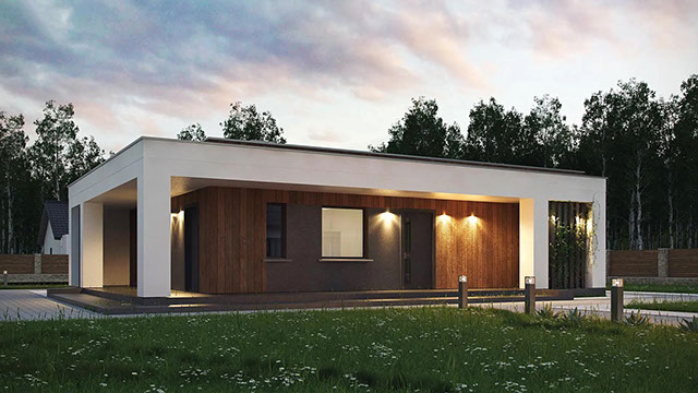 Экстерьер проекта дома «Дом 103» площадью 103 м²