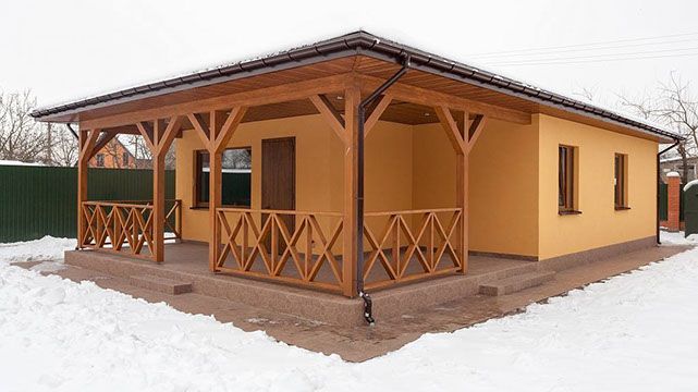 Фотография проекта дома «Дом 64» площадью 64 м² от строительной компании «ИЗБА»