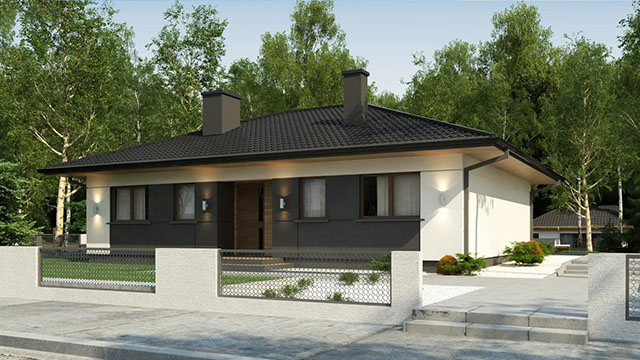 Экстерьер проекта «Дом 106» площадью 106 м²