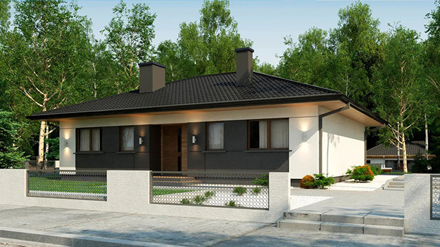 Экстерьер проекта дома «Дом 108» площадью 108 м²