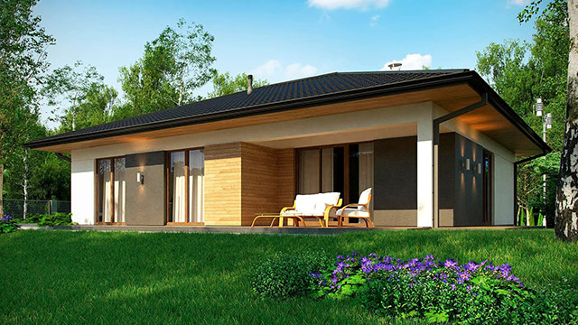 Фотография проекта дома «Дом 108» площадью 108 м² от строительной компании ИЗБА.
