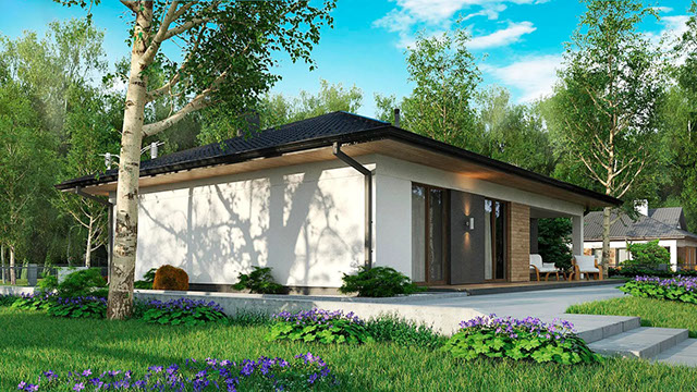 Фотография проекта дома «Дом 108» площадью 108 м² от строительной компании «ИЗБА».