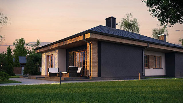 Фотография проекта дома «Дом 122-2» площадью 122 м²