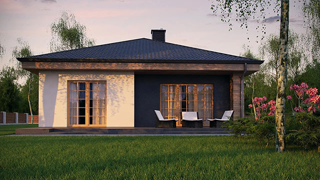 Фотография проекта дома «Дом 122-2» площадью 122 м²