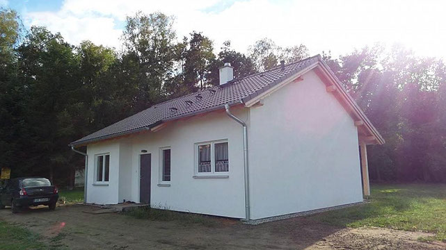 Экстерьер проекта дома «Дом 65» площадью 65 м² от строительной компании «ИЗБА».