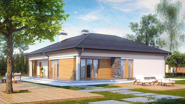 Экстерьер проекта дома «Дом 150» площадью 150 м²