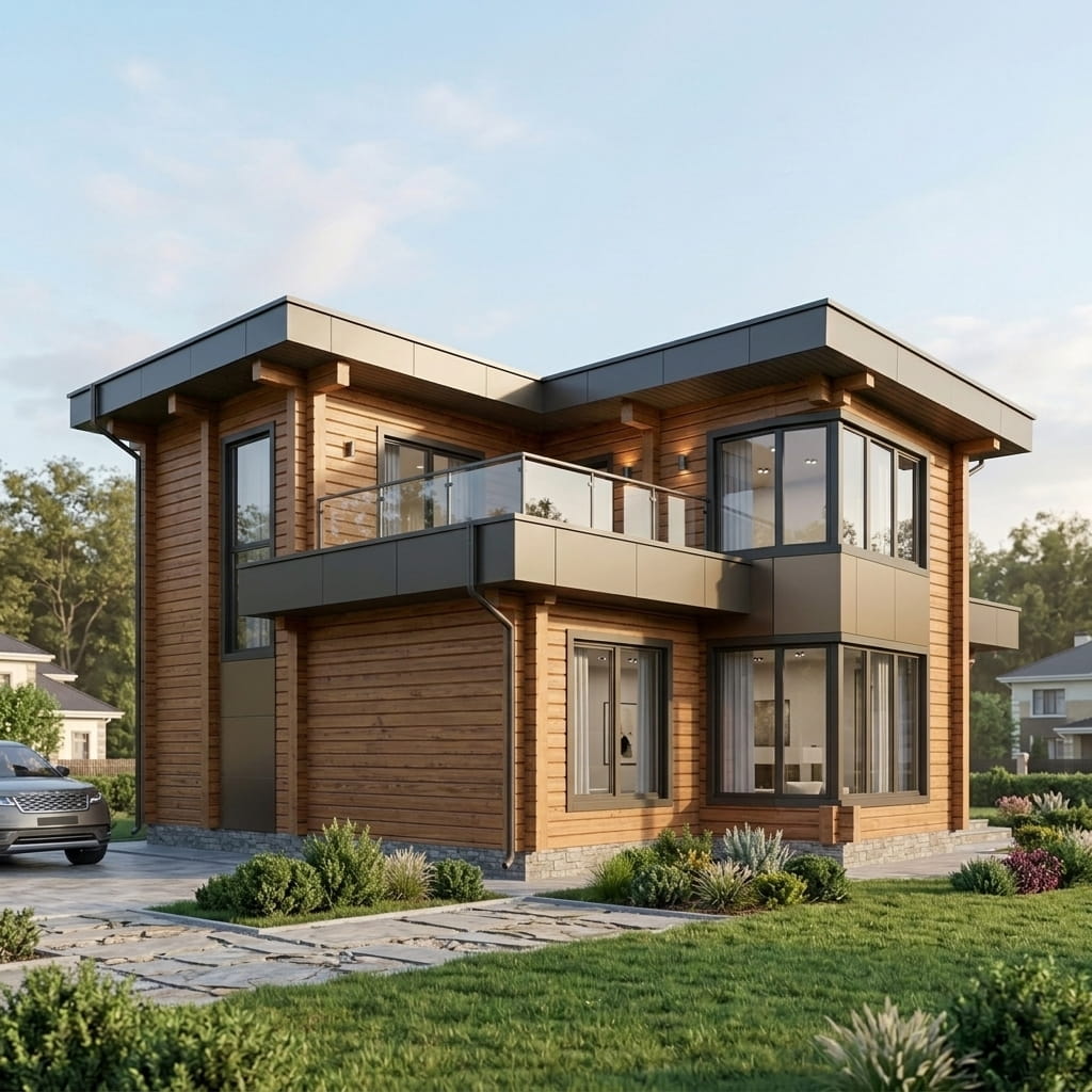 Дом из клеёного бруса