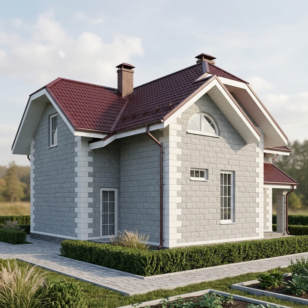 Дом из теплоблока